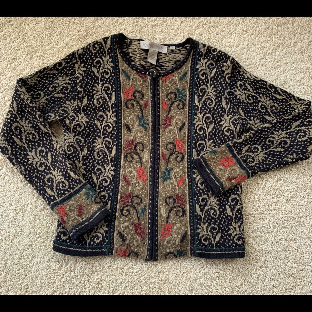 COPY - Beautiful Icelandic Zip Sweater Women’s Small